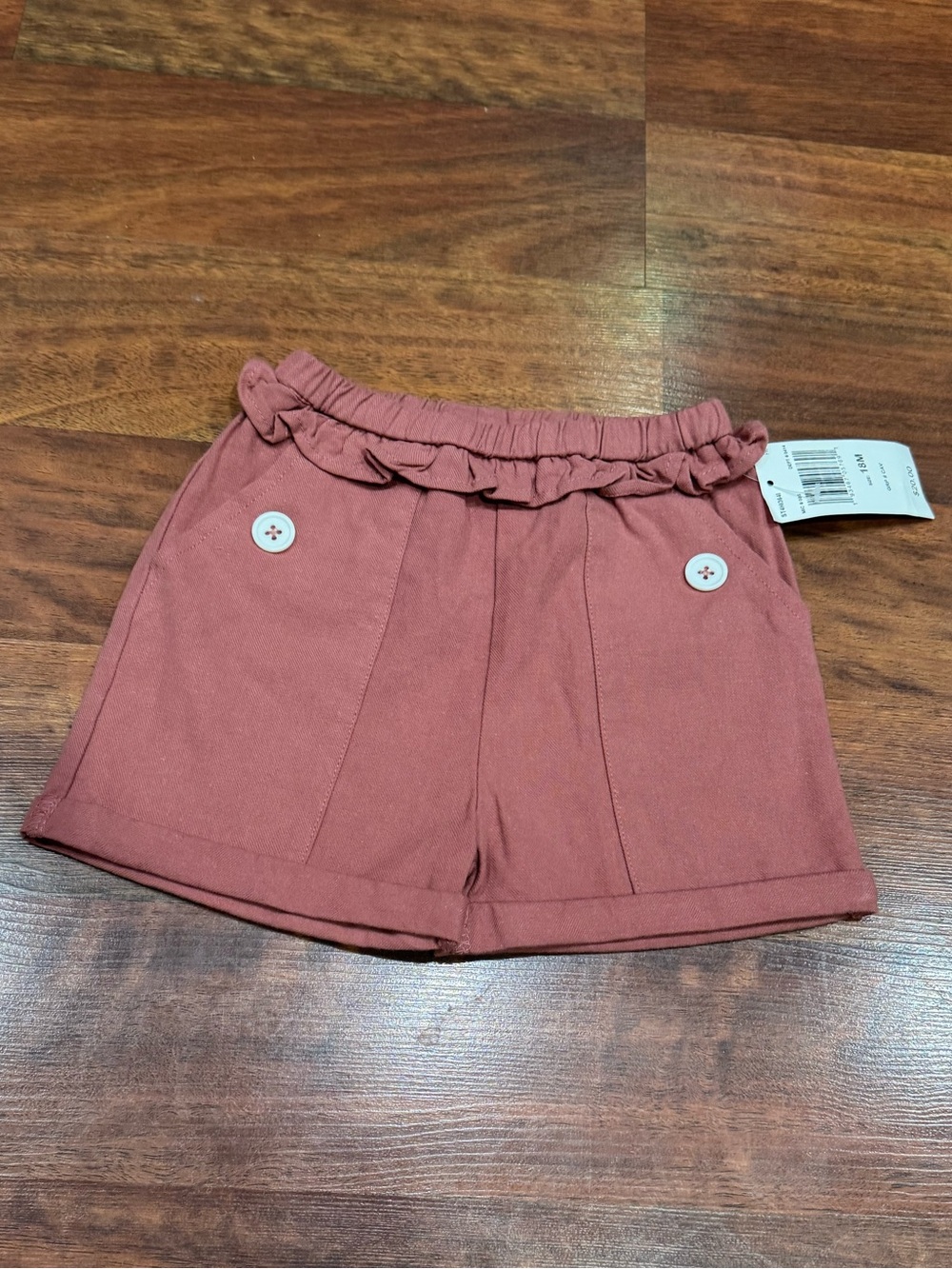 NWT Chelsea & Violet - Dusty Rose Ruffle Waist Girls' Shorts